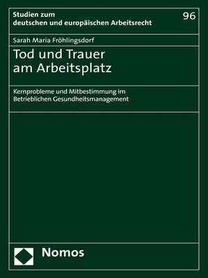cover image of Tod und Trauer am Arbeitsplatz